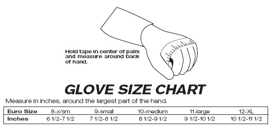 Sparco Glove Sizing Chart