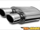 5in.x8in. Oval muffler Center Inlet/Dual Tip Outlet