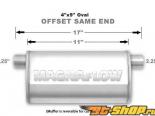 4in.x9in. Oval muffler Offset/Offset Same Side