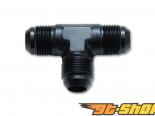 Flare Tee Adapter Fitting; Size: -6 AN
