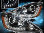    Honda Fit 08-12 Dual Twin Angel Eye Halo Projector ׸ 