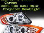    BMW 3 Series E90 E92 2006-2011 Dual Halo CCFL Projector Euro 