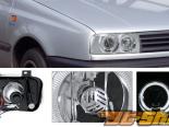 1993-1998 Volkswagen Jetta III LED Halo Projector   - 