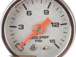 AutoMeter Pressure , 0-15 Psi [ATM-2178]