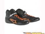 Alpinestars Tech 1-K Kart Shoes 156 Black Orange Flourescent