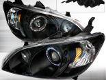 Передняя оптика для Honda Civic 04-05 Halo Projector Чёрный : Spec-D