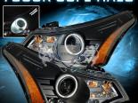    Ford Focus 08-10 CCFL Angel Eye Halo Projector Black + HID 7000K  