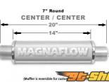   Magnaflow 7in,   2.5in.,   2.5in,  ( 20")