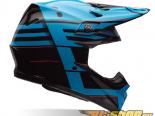 Bell Racing Moto-9 Carbon Blocked Blue Helmet 60-61 | XL