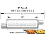 6in Round muffler Offset/Offset