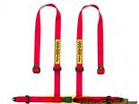 Sabelt Clubman Harness 4-Point|Adjustable Shoulder Bracket|Fixed Lap Bracket|Red