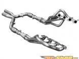  Racing Bottle Neck Eliminator 1-3/4 Inch x 3 Inch Headers 3 Inch H-Pipe with Cats Ford Mustang GT 2015