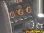 Arrows Air Conditioning Dial Caps Orange Color Subaru BRZ 13+