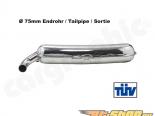 Cargraphic Silencer Super Sound with 75mm Tailpipe Porsche 930 75-89