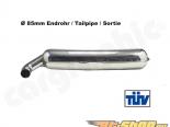 Cargraphic Silencer Super Sound with 85mm Tailpipe Porsche 930 75-89