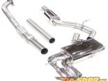 B&B Catback Exhaust with 3.5inch Round Twin Double Wall Tips Audi A3 Quattro 2015
