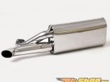B&B  After Cat Muffler with Single Inlet and Single Outlet 3inch Oval Tips Porsche 911 84-89