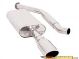 Fabspeed Sport Cat Muffler Bypass Exhaust System with Polished Chrome Oval Tip Porsche 930 Turbo 75-89