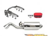 Fabspeed Sport Performance Package Single Outlet Slantnose with Polished Oval Tip Porsche 911 Turbo 930 76-89