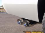 B&B True Dual Exhaust System with 4inch Twin Round Double Wall Tip Cadillac Escalade 6.2L 2015