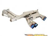 Megan Racing Axle Back Exhaust System with Dual Blue Burnt Tips BMW M3 E46 01-06