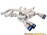 Megan Racing Axle Back Exhaust System with Quad 3inch Blue Titanium Tips BMW M3 E90 08-11