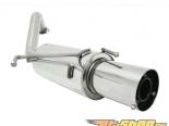 Megan Racing Axle Back Exhaust System with Single 3.5inch Stainless Steel Tip Honda Fit 09-14