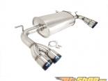 Megan Racing Axle Back Exhaust System with Quad 3inch Burnt Rolled Tips Hyundai Genesis Coupe 10-15