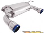 Megan Racing Axle Back Exhaust System with Dual 4inch Burnt Rolled Tips Infiniti G37 Coupe 08-13