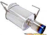Megan Racing Axle Back Exhaust System with Single 4inch Burnt Titanium Tip and Silencer Subaru Legacy 10-15