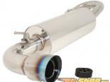 Megan Racing Axle Back Exhaust System with Single 4inch Blue Titanium Tip Scion tC 11-15