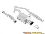 Megan Racing OE RS Series Catback Exhaust System with Single 3.5inch Stainless Burnt Rolled Tips Fiat 500 12-15