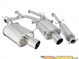 Megan Racing OE RS Series Catback Exhaust System with Dual 4inch Stainless Tips and Silencers Honda Accord V6 Coupe 08-12