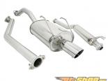 Megan Racing OE RS Series Catback Exhaust System with Single 3inch Stainless Tip Honda Civic 01-05