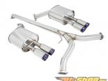 Megan Racing Type 2 Series Catback Exhaust System with Quad 3inch Stainless Burnt Rolled Tips Hyundia Sonata 11-15