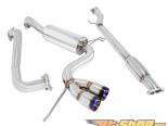 Megan Racing Type 2 Series Catback Exhaust System with Dual 3inch Stainless Burnt Rolled Tips Hyundai Veloster 12-15