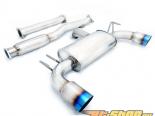 Megan Racing OE RS Series Catback Exhaust System with Dual 4inch Titanium Tip and Silencer Mitsubishi Evo X 08-15