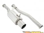 Megan Racing Drift Spec Style Catback Exhaust System with 4.5inch Stainless Steel Flat Tip and Silencer Nissan 350Z 03-08
