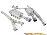 Megan Racing OE RS Series Catback Exhaust System with Dual 4inch Blue Stainless Steel Tips and Silencer Nissan Maxima 09-15