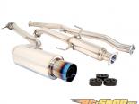 Megan Racing Drift Spec Style Catback Exhaust System with Single 4inch Blue Titanium Tip and Removable Silencer Scion tC 11-15