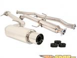 Megan Racing Drift Spec Style Catback Exhaust System with Single 4inch Stainless Steel Polished Tip and Removable Silencer Scion tC 05-10