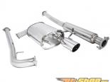Megan Racing OE RS Series Catback Exhaust System with Single 4inch Stainless Steel Tip and Removable Silencer Toyota Camry 07-11