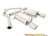 Megan Racing OE RS Series    with Dual Single 4inch Tip and Removable Silencer Subaru Legacy GT 05-09