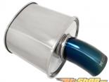 Megan Racing M-FG  Steel Muffler with Single 3.5inch Curved Down Tip