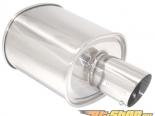 Megan Racing M-OE Stainless Steel Muffler with Single 3.5inch Tip and Silencer