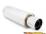 Megan Racing M-N1 Stainless Steel Muffler with Removable Black Silencer