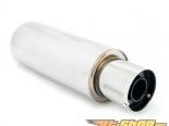 Megan Racing M-N1 Stainless Steel Turbo Muffler with Removable Black Silencer