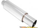 Megan Racing S-N1 Stainless Steel Muffler with Removable Black Silencer