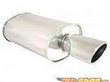 Megan Racing O-ST Stainless Steel Muffler with Single Oval Tip