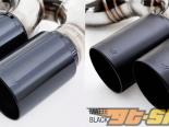 Meisterschaft Matte | Gloss Black Round 2x120x80mm Dual Exhaust Tips